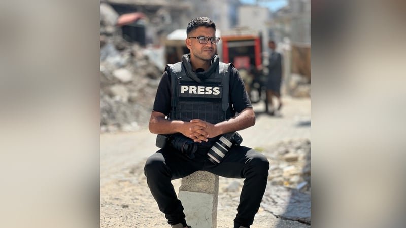 Photojournalist Bashar Taleb said he has had to stop working multiple times just to search for food for his family and loved ones
