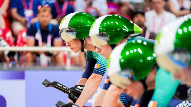 Lara Gillespie Mia Griffin Kelly Murphy and Alice Sharpe of Team Ireland