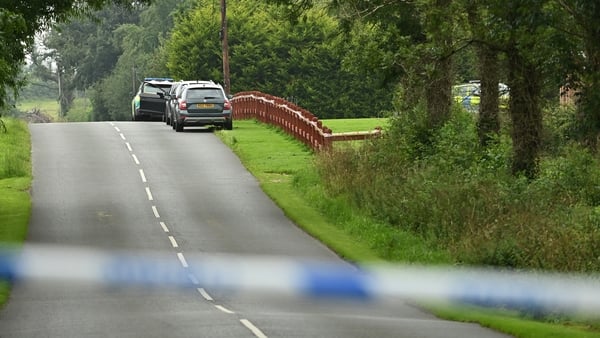 The scene where the shooting happened in Maguiresbridge, County Fermanagh
