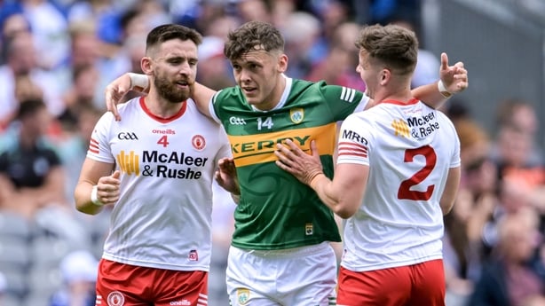 David Clifford with Tyrone players