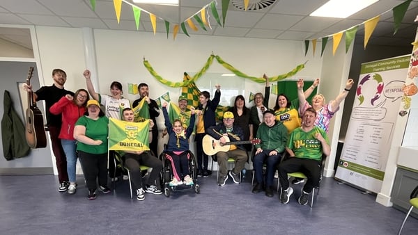 Participants in the music module at the CI Hub in Letterkenny