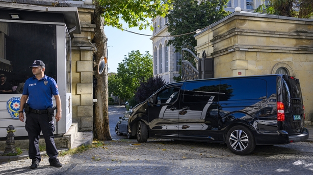 Delegations arrive to the Iranian Consulate in Istanbul
