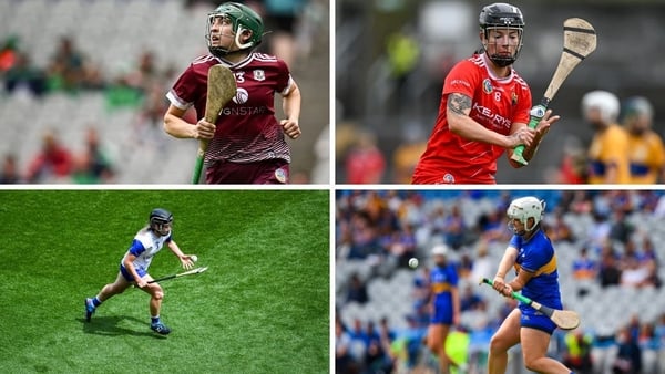 Clockwise L-R: Galway's Niamh Mallon, Ashling Tompson of Cork, Tipperary goalkeeper Laura Leenane and Kate Lynch of Waterford