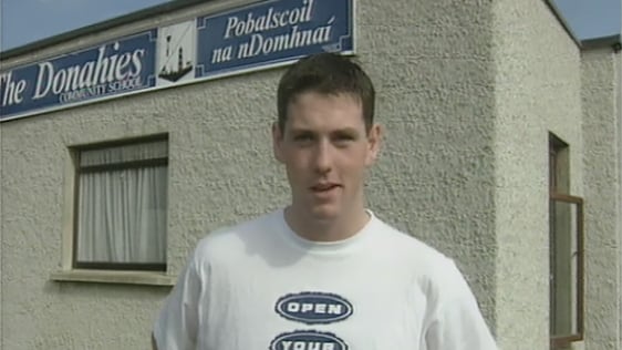 Leaving Certificate student at the Donahies Community School in Dublin, 1995.