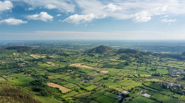 Midday Flight over Slieve Gullion, County Down, Northern Ireland, United Kingdom