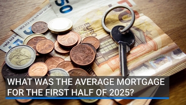 What was the average mortgage drawdown for the first half of 2025?