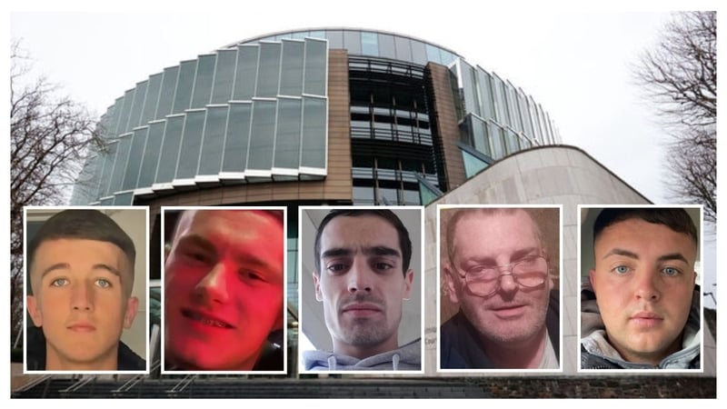 L-R: Braxton Rice, Kian Walshe, Mark Keogh, Mark McMahon and Sean Conroy