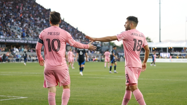 Lionel Messi and Jordi Alba