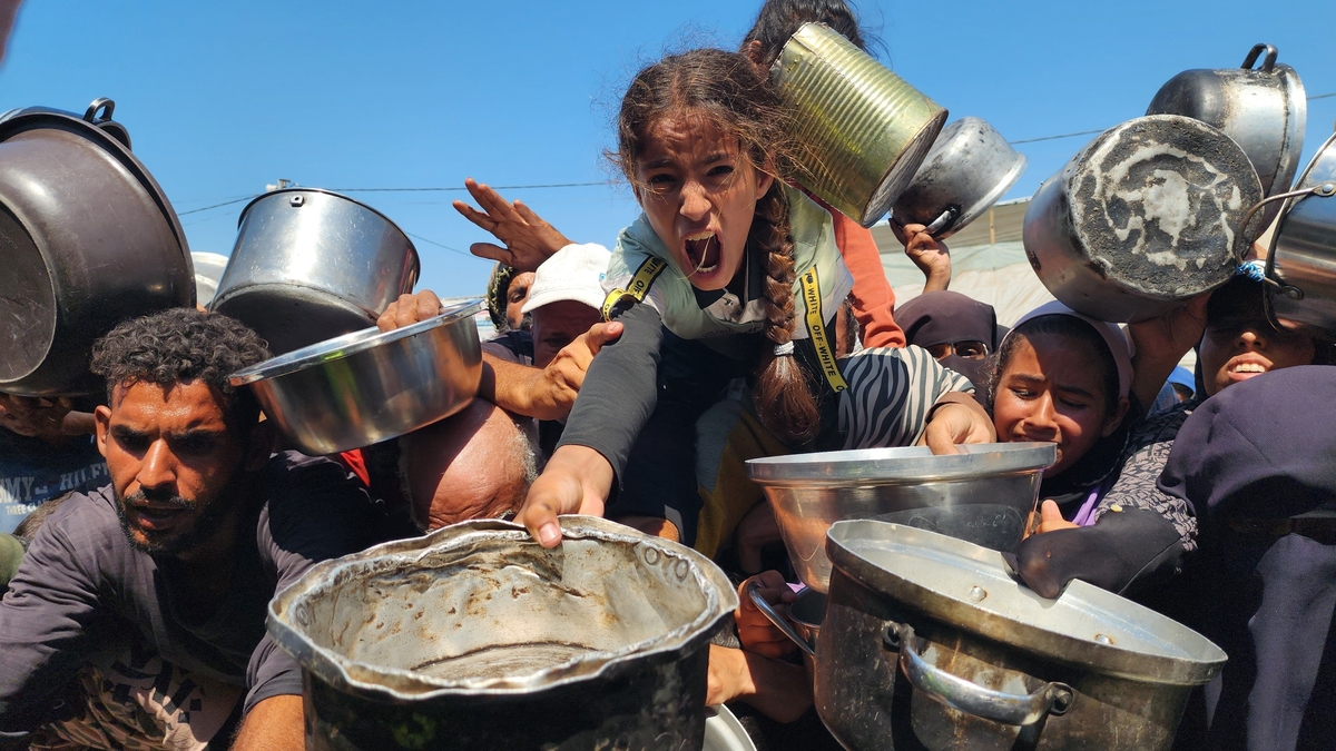 A UN report warned today that famine is now unfolding in Gaza.