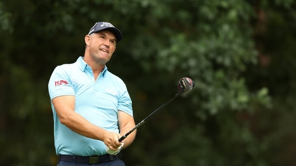 SUNNINGDALE, ENGLAND - JULY 26: Pádraig Harrington of Ireland in action during the third round of the ISPS HANDA Senior Open 2025 at Sunningdale Golf Club on July 26, 2025 in Sunningdale, England. (Photo by Luke Walker/Getty Images)