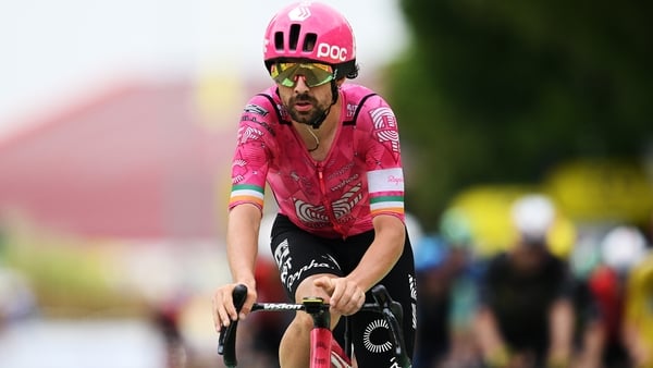 Ben Healy of Ireland and Team EF Education - EasyPost crosses the finish line during the 112th Tour de France 2025, Stage 20 a 184.2km stage from Nantua to Pontarlier / #UCIWT / on July 26, 2025 in Pontarlier, France.