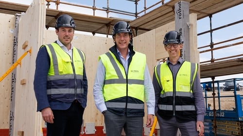 Kevin Durkan, Chief Operating Officer, D/RES, Patrick Durkan, Chief Executive Officer, D/RES, and Brett Chrystal, Head of Sustainable Design, D/RES.