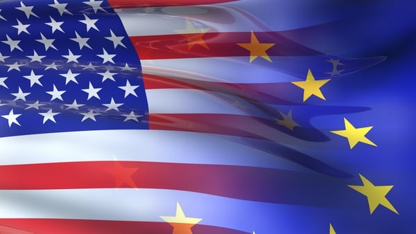 US - EU flag