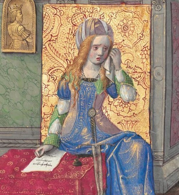 Dido mourning the departure of Aeneas, detail from The J. Paul Getty Museum