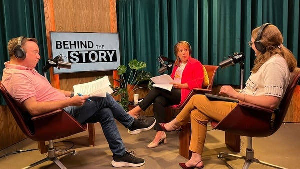 Fran McNulty and Evelyn O'Rourke talk with economist Kate English on Behind the Story