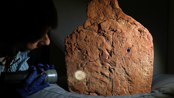 A 4,000-year-old ancient Egyptian handprint discovered on a 'soul house'