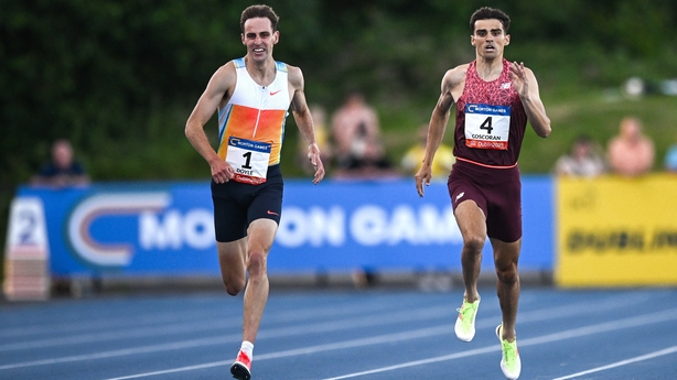 Cathal Doyle Andrew coscoran running in the Morton Mile