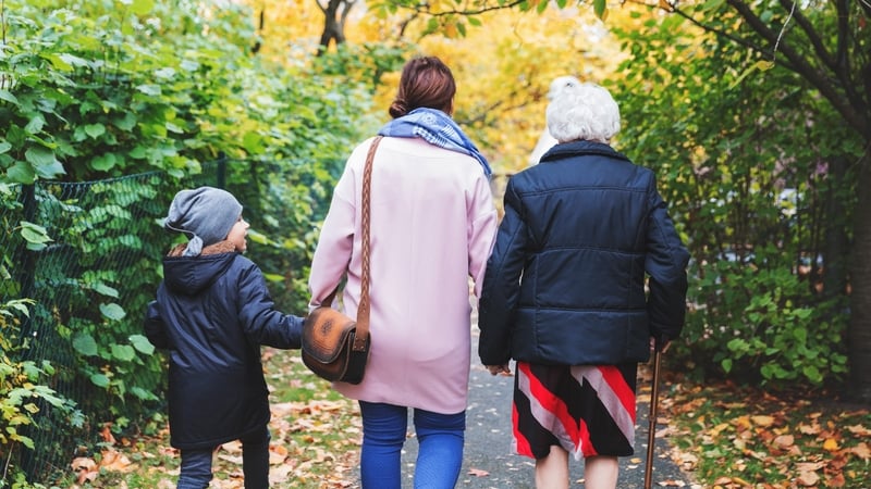 'As Ireland's population grows older and childbirth happens later in life, more families are supporting three generations at once'. Photo: Getty Images