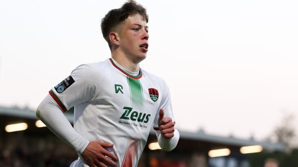 Cathal O'Sullivan of Cork City during the SSE Airtricity Men's Premier Division match between Cork City and Derry City at Turner's Cross in Cork.