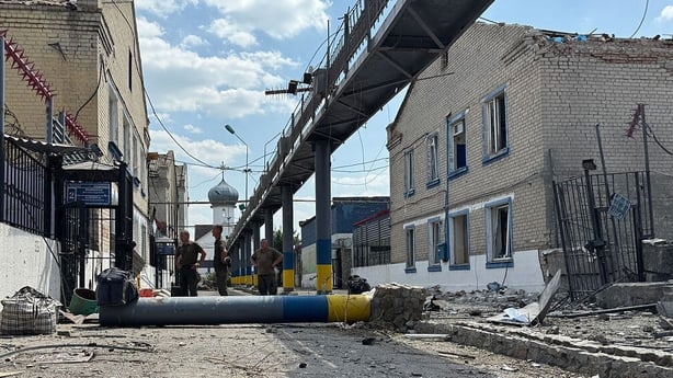 The damaged Bilenkivska correctional in Bilenke, Zaporizhzhia region, Ukraine