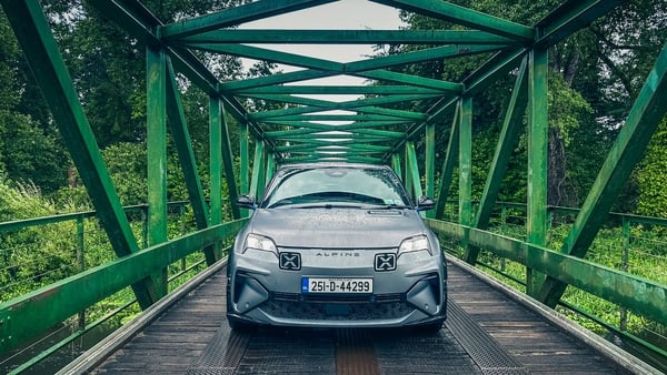 Alpine A290 on a bridge in Ireland