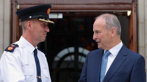 New Garda Commissioner Justin Kelly meets Taoiseach Micheál Martin