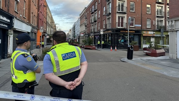 Gardaí at scene of stabbing on Capel Street