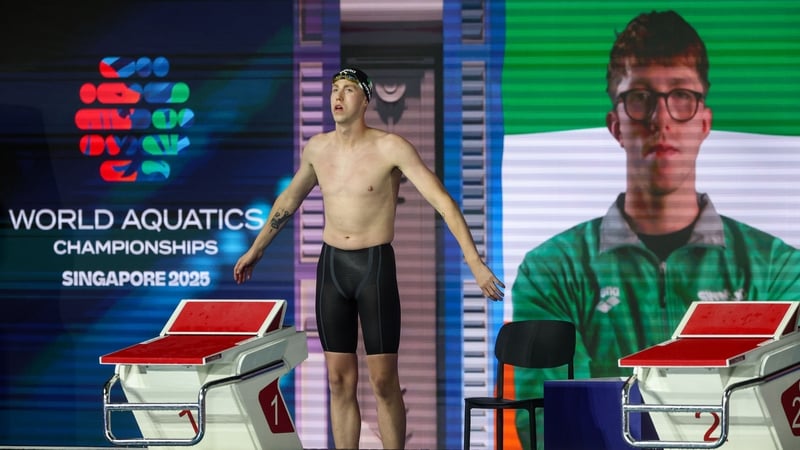 Daniel Wiffen was defending his 800m world title in Singapore