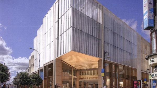 Artist impression of St Stephen's Green Shopping Centre revamp