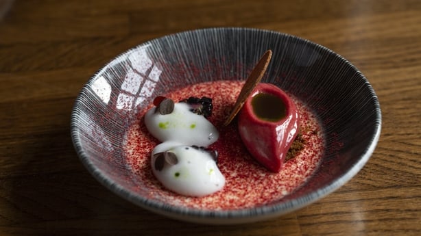 a bowl of food on a table
