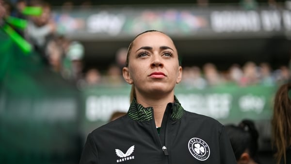 Katie McCabe of Republic of Ireland before the UEFA Women's Nations League, League B match between Republic of Ireland and Slovenia at Páirc Uí Chaoimh in Cork.