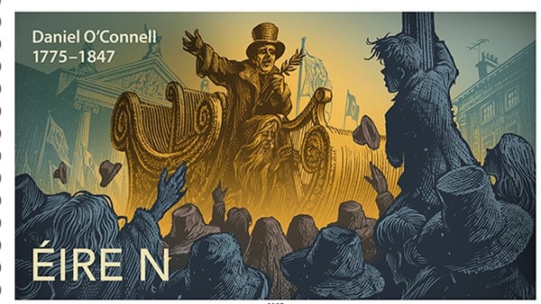 An post stamp featuring Daniel O'Connell