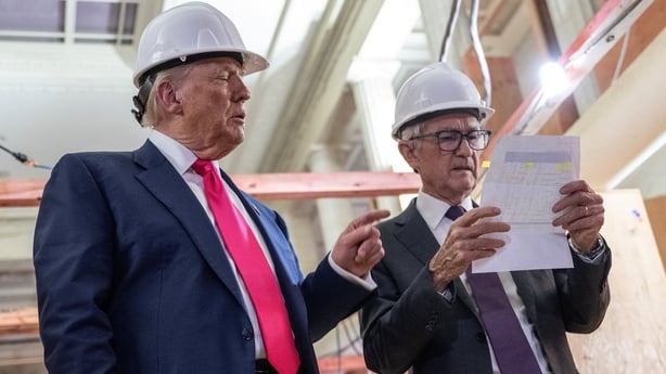 US President Donald Trump and Federal Reserve Chair Jerome Powell spar over the bank's renovation costs