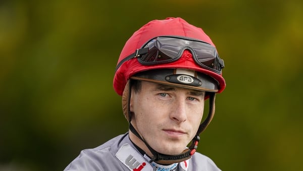 NEWMARKET, ENGLAND - OCTOBER 07: Rowan Scott poses at Newmarket Racecourse on October 07, 2022 in Newmarket, England. (Photo by Alan Crowhurst/Getty Images)