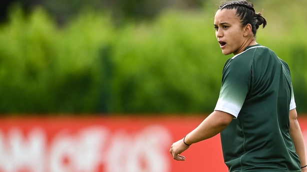 30 July 2025; Nancy McGillivray during an Ireland Women Rugby squad training session at the IRFU High Performance Centre in Dublin. Photo by David Fitzgerald/Sportsfile