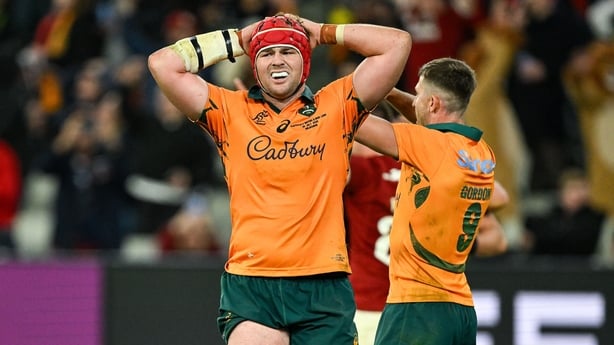 26 July 2025; Australia captain Harry Wilson after the second test match between Australia and the British & Irish Lions at the Melbourne Cricket Ground in Melbourne, Australia. Photo by Brendan Moran/Sportsfile