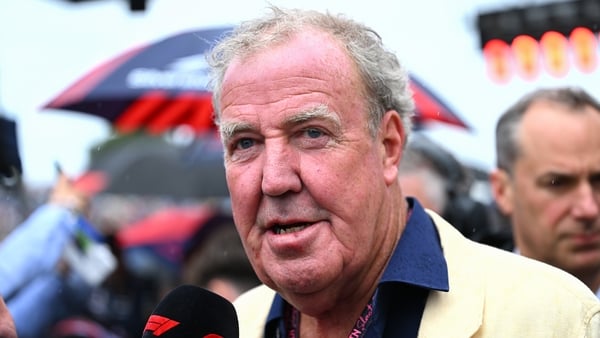 Jeremy Clarkson pictured at the Formula 1 Qatar Airways Grand Prix of Great Britain at the Silverstone Circuit