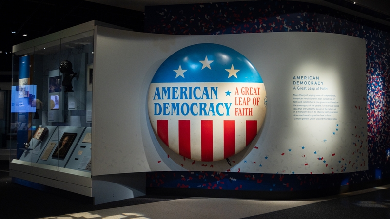 Revolutionary and social justice movements that formed the United States are explored inside the Smithsonian National Museum of American History - as seen in March