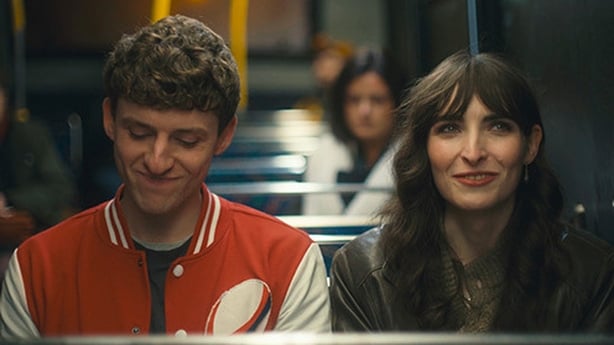 Adam Lunnon Collery as Jace as and Liath Hannon as Charlie take a trip on the bus in Girls & Boys