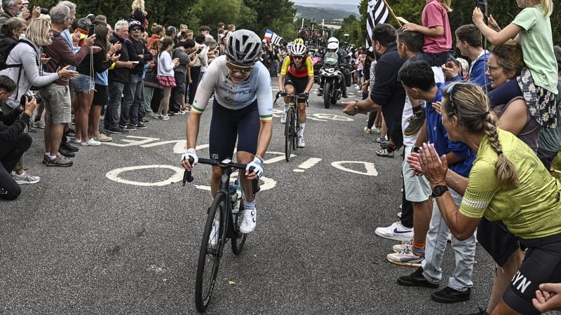 Fiona Mangan in action on the Tour