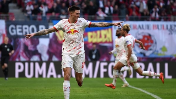 Benjamin Sesko of RB Leipzig