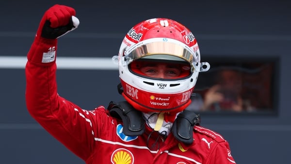 Charles Leclerc pictured during qualifying