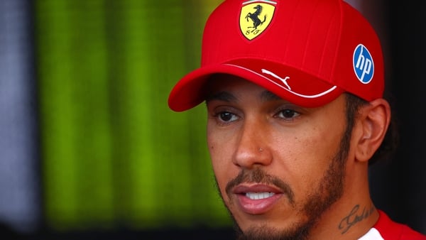 Lewis Hamilton of Great Britain and Scuderia Ferrari is interviewed during practice ahead of the F1 Grand Prix of Hungary at Hungaroring on August 01, 2025 in Budapest, Hungary