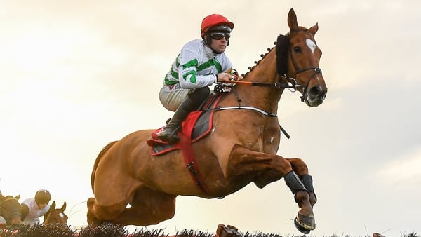 3 December 2023; Zanahiyr, with Jordan Gainford up, during the the Bar One Racing Hatton's Grace Hurdle on day two of the Fairyhouse Winter Festival at Fairyhouse Racecourse in Ratoath, Meath. Photo by Seb Daly/Sportsfile