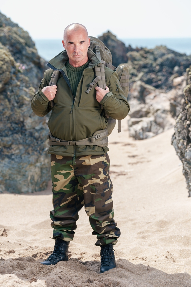 Undated file handout photo issued by Channel 4 of Louie Spence, one of the contestants on the latest series of Celebrity SAS: Who Dares Wins. Former TV dancer Spence and S Club 7 singer Hannah Spearritt have withdrawn from Celebrity SAS: Who Dares Wins in the first episode of the latest series. The 