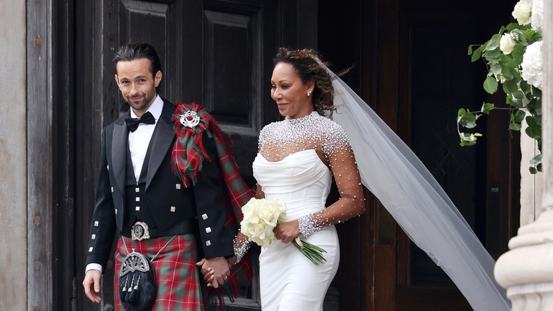 Mel B marries Rory McPhee at St Paul's Cathedral on 5 July in London. Photo credit: Neil Mockford/GC Images