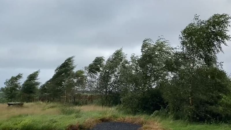 Met Éireann said median wind speeds at the height of the storm earlier reached between 60km/h and 70km/h