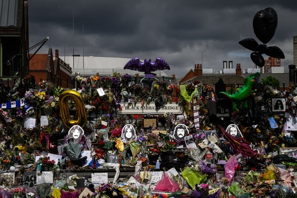 Tributes to Ozzy Osbourne in Birmingham