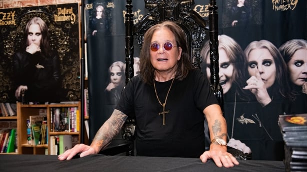 Ozzy Osbourne signs copies of his album Patient Number 9 at Fingerprints Music on 10 September, 2022 in Long Beach, California