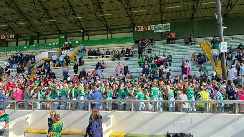 Supporters packed into Páirc Tailteann in Navan to welcome home the Meath ladies team